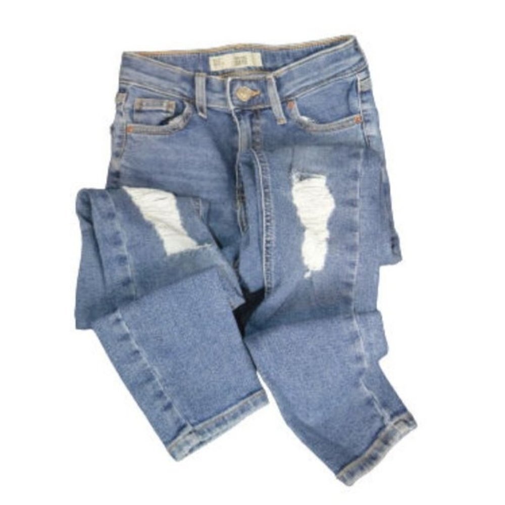 Topshop Moto Jamie Blue Jeans W24 L30